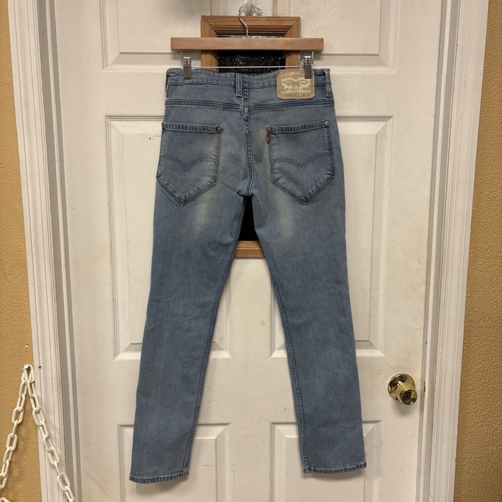 Levis 511 Slim Fit Light Wash Denim Jeans Mens W31 L32 Blue Cotton‎ Casual